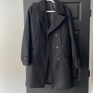 Mens Theory Double Breasted Peacoat